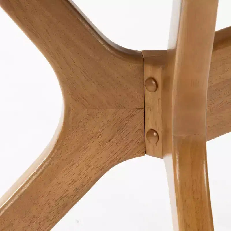 Table à manger ovale Verso de 157 cm pour 4 personnes, Table de cuisine en bois massif