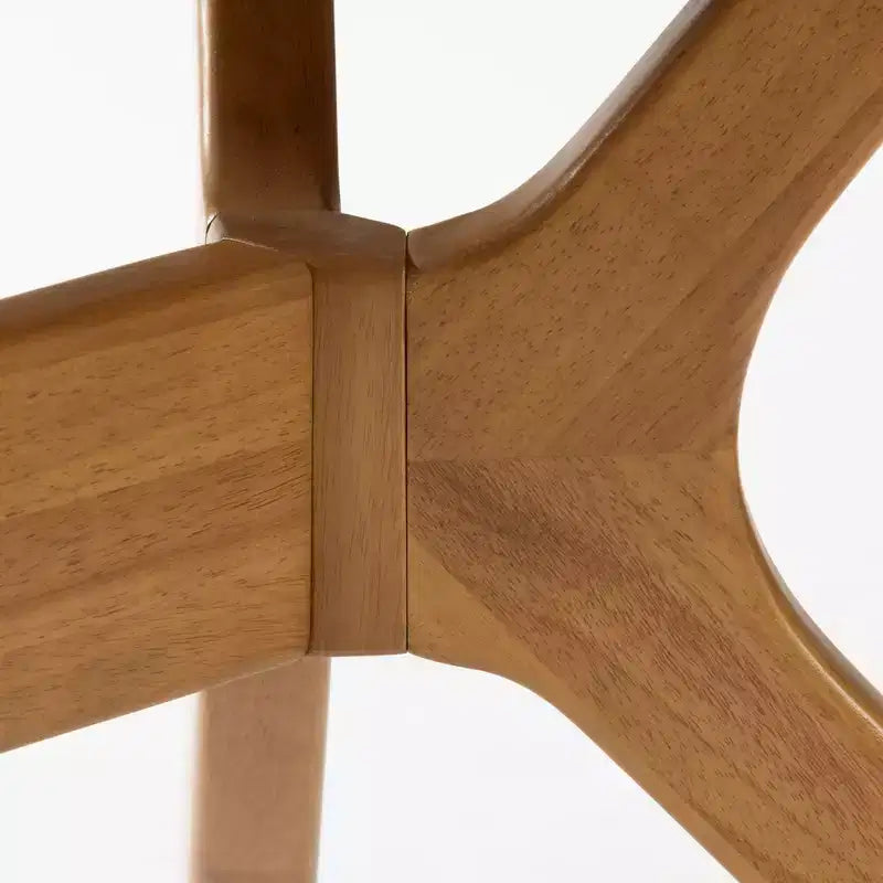 Table à manger ovale Verso de 157 cm pour 4 personnes, Table de cuisine en bois massif