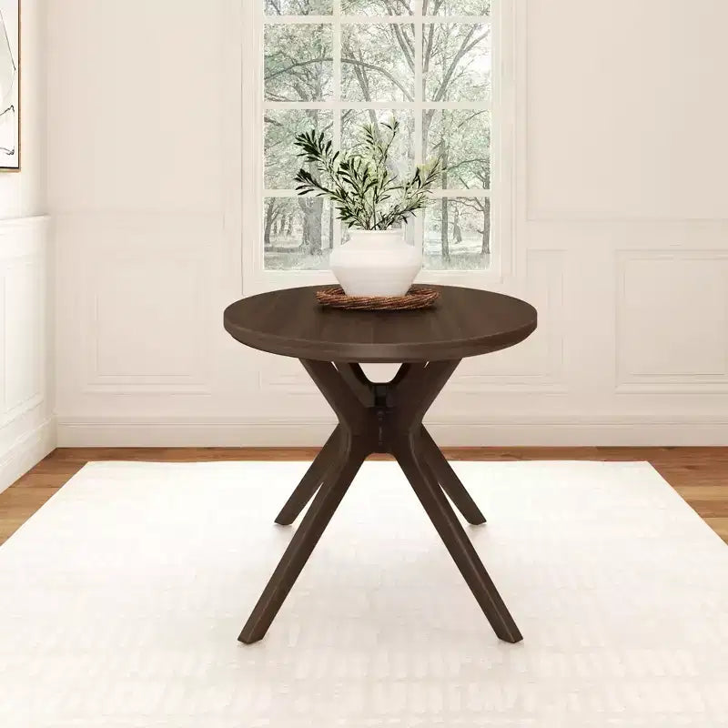 Table à manger ovale Verso de 157 cm pour 4 personnes, Table de cuisine en bois massif