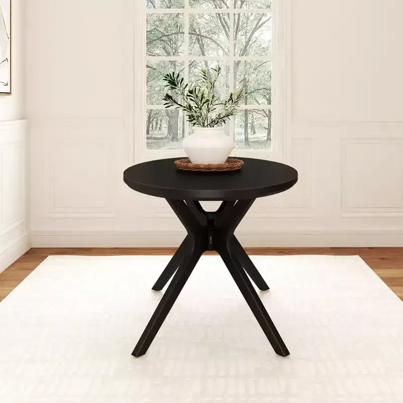 Table à manger ovale Verso de 157 cm pour 4 personnes, Table de cuisine en bois massif