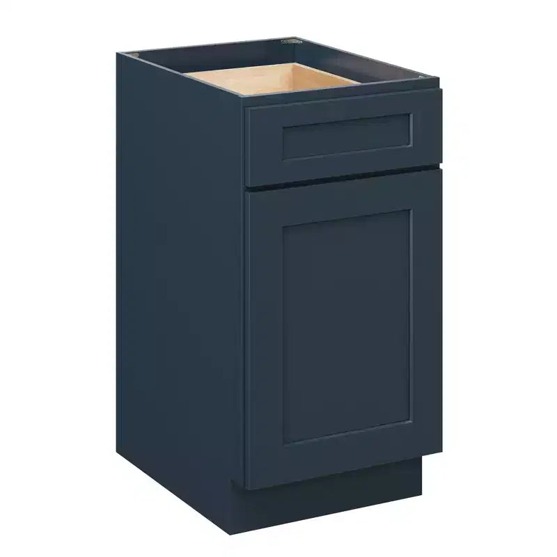 Meuble bas de cuisine avec tiroir, 18 po L x 34,5 po H x 24 po P, cadre en contreplaqué à fermeture amortie - recouvrant RTA