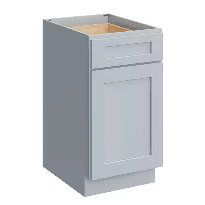Meuble bas de cuisine avec tiroir, 18 po L x 34,5 po H x 24 po P, cadre en contreplaqué à fermeture amortie - recouvrant RTA