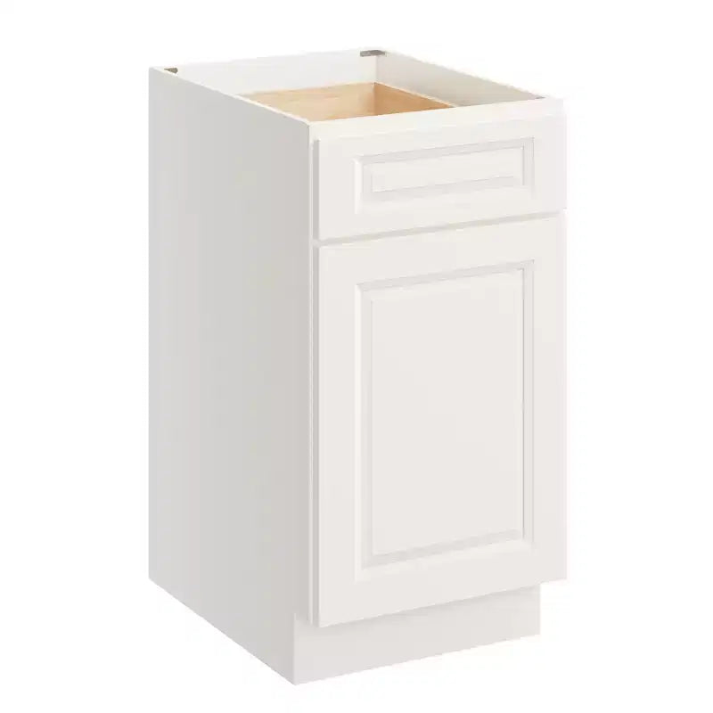 Meuble bas de cuisine avec tiroir, 18 po L x 34,5 po H x 24 po P, cadre en contreplaqué à fermeture amortie - recouvrant RTA