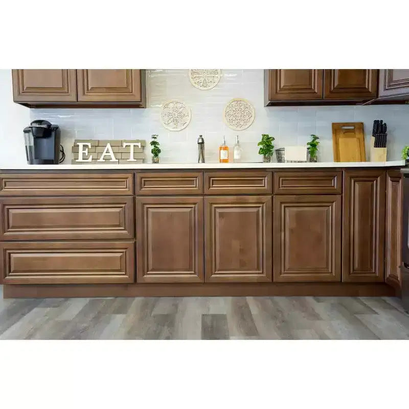 Meuble bas de cuisine avec tiroir, 18 po L x 34,5 po H x 24 po P, cadre en contreplaqué à fermeture amortie - recouvrant RTA