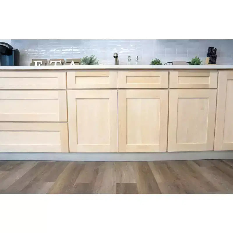 Meuble bas de cuisine avec tiroir, 18 po L x 34,5 po H x 24 po P, cadre en contreplaqué à fermeture amortie - recouvrant RTA
