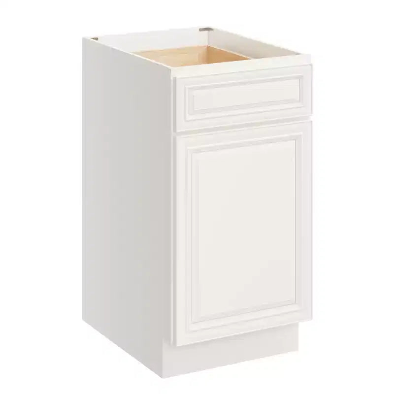 Meuble bas de cuisine avec tiroir, 18 po L x 34,5 po H x 24 po P, cadre en contreplaqué à fermeture amortie - recouvrant RTA