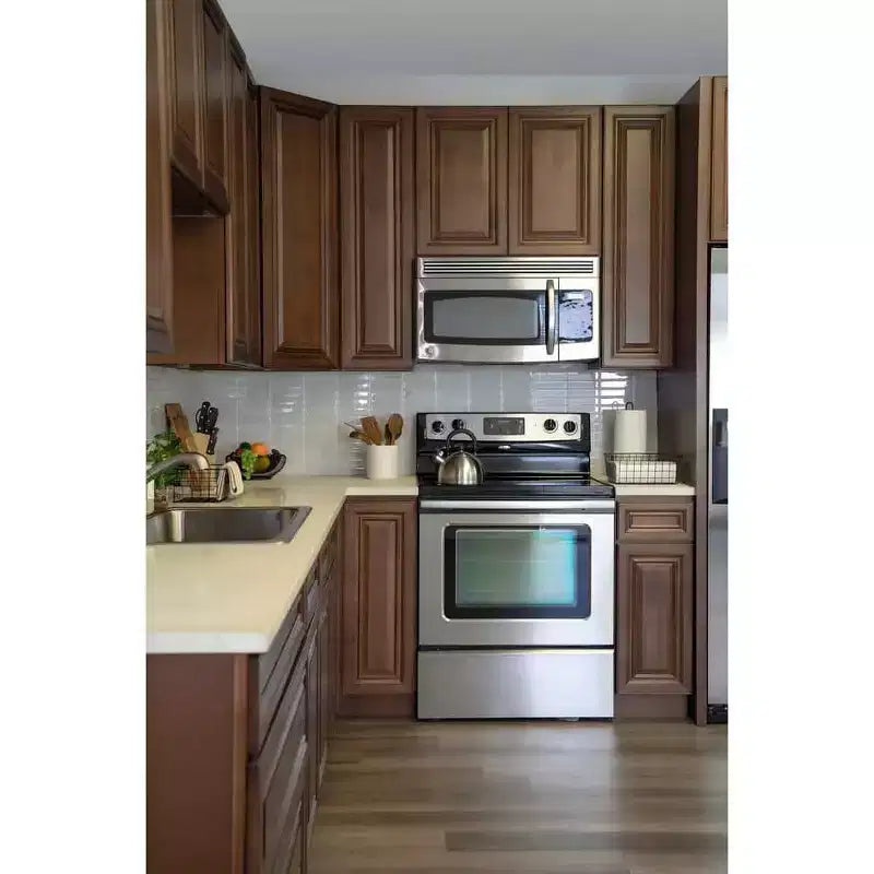 Meuble bas de cuisine avec tiroir, 18 po L x 34,5 po H x 24 po P, cadre en contreplaqué à fermeture amortie - recouvrant RTA