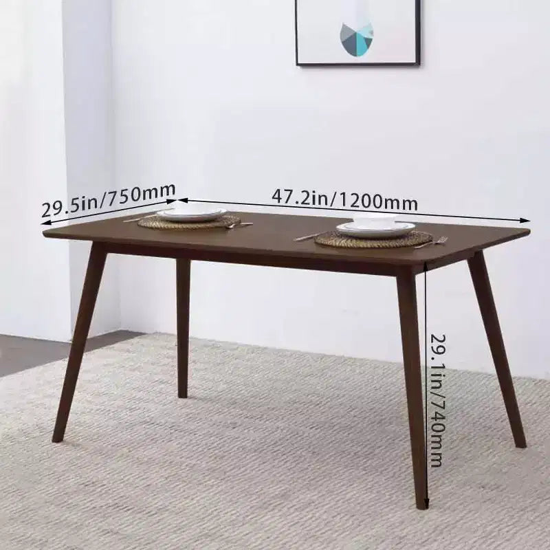 Table de salle à manger Table de cuisine de 120 cm. Table de salle à manger pour petits espaces, mobilier moderne, rectangulaire