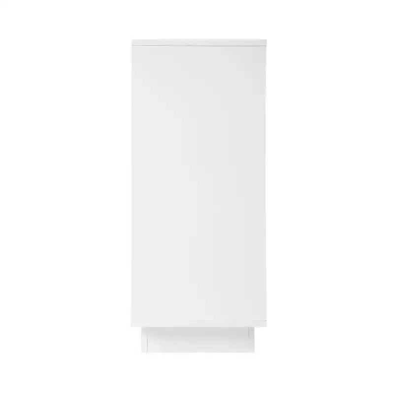 Armoire de rangement moderne avec portes en acrylique et étagère réglable