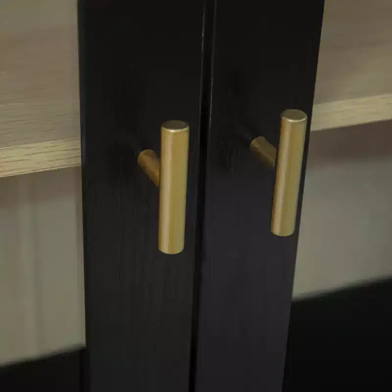 Armoire de rangement moderne avec portes en acrylique et étagère réglable